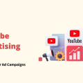 An illustration titled 'Top 10 YouTube Advertising Tools' with icons representing YouTube Ads, a megaphone, a rocket, and charts. This image highlights tools to maximize YouTube Advertising campaigns.